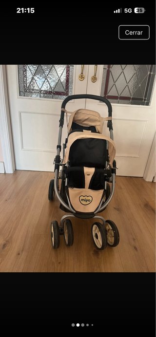 Carrito gemelar de juguete Miyo