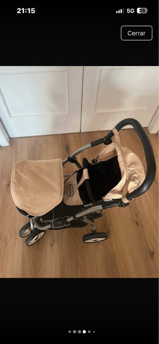 Carrito gemelar de juguete Miyo