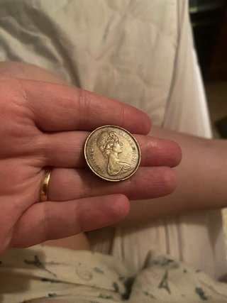 Moneda antigua Isabel II 1975