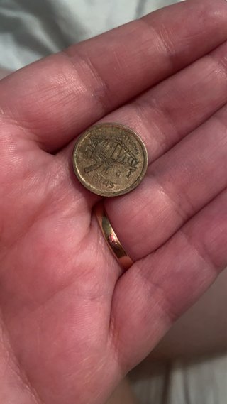 Moneda antigua Isabel II 1975