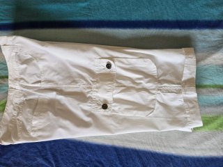 Bermudas/Capri Blancas Mujer Talla M