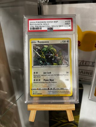 Carta Pokémon Rayquaza Holo PSA 9