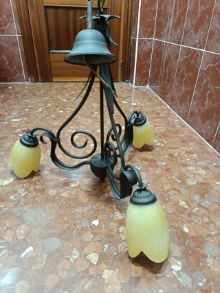 Lámpara de forja para techo
