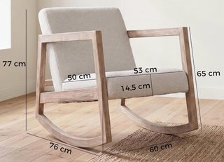 Butaca borreguito gris madera