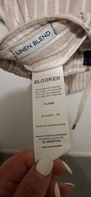 Pantalone uomo misto lino e viscosa