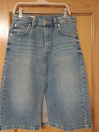 Falda vaquera larga niña talla 13-14