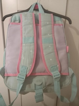 Mochila escolar mint y rosa