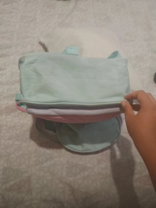 Mochila escolar mint y rosa