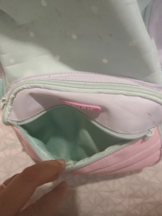 Mochila escolar mint y rosa