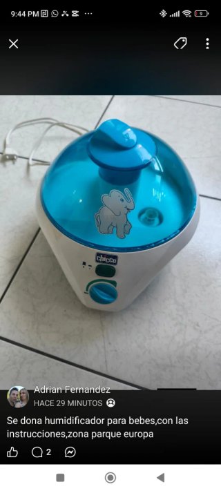 Humidificador Chicco para bebés