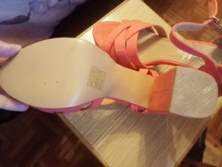 Sandalias Marypaz Tacon Coral Talla 38.5