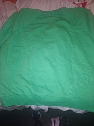 Sudadera Oversize Verde Wanna Talk?