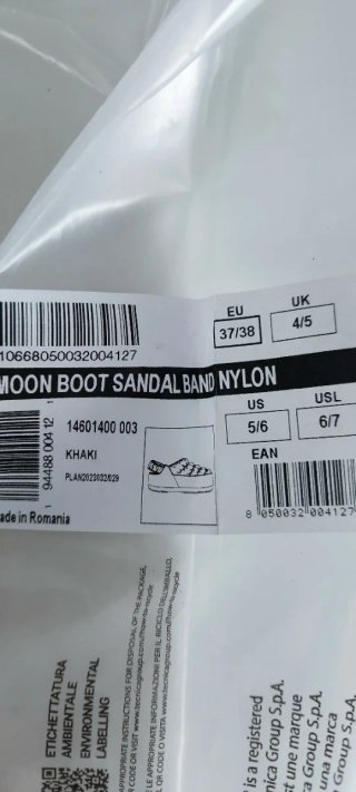 Moon Boot Sandalo Khaki Tg. 37/38