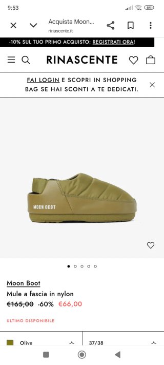 Moon Boot Sandalo Khaki Tg. 37/38