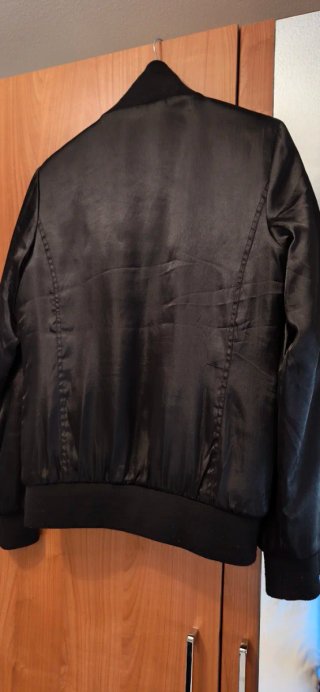 Chaqueta Converse Negra Bomber