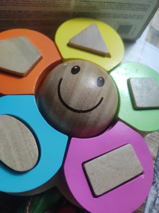 Puzzle Montessori Flor Colores