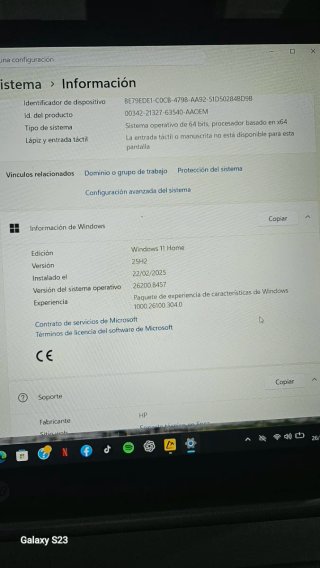Portátil HP Plata