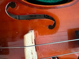 Violín Strauss con estuche rígido y arco