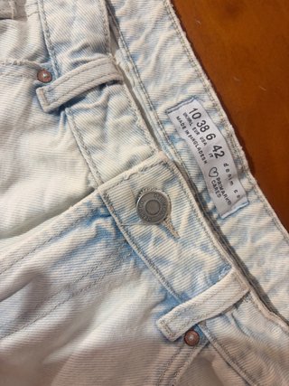 Vaqueros cortos desgastados mujer Talla M