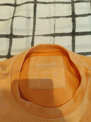 Sudadera Pull&Bear Hombre XL Naranja