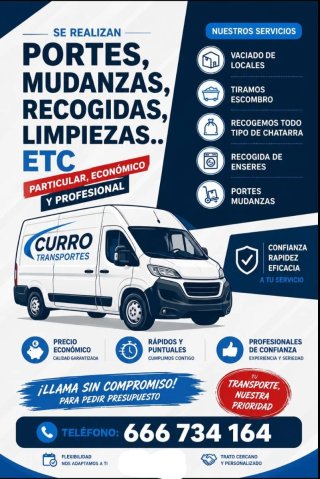 Mudanzas vaciados limpiezas