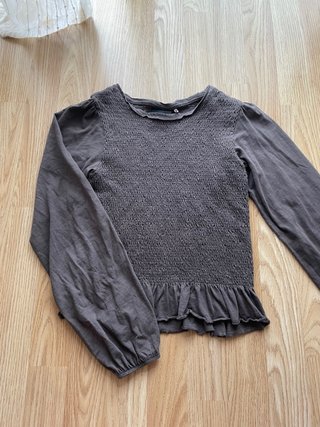 Camiseta manga larga marrón