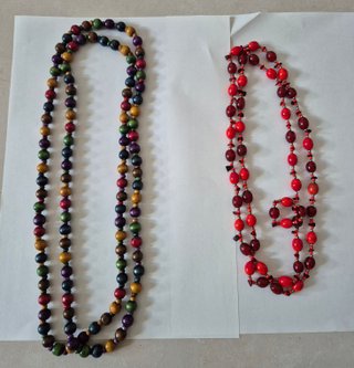 Collar Piedras Naturales y Collar Perlas Preciosas