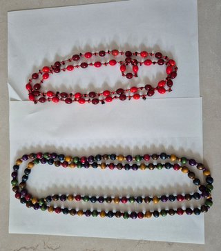 Collar Piedras Naturales y Collar Perlas Preciosas