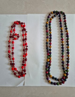 Collar Piedras Naturales y Collar Perlas Preciosas