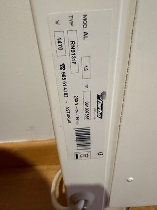 Radiador Eléctrico Ferroli 1470W Blanco