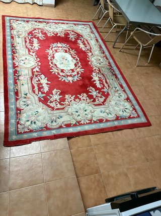 Alfombra 100% Lana Diseño Floral Aubusson/Pekín