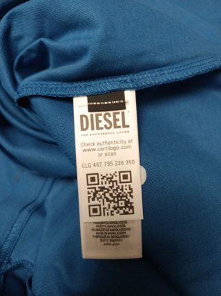 Camiseta Diesel Azul Logo 1978
