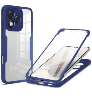 Funda Honor 400 Lite Doble Transparente Azul