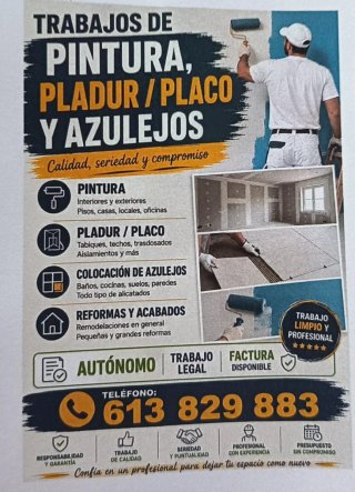 Reformas Pladur, Pintura y Azulejos