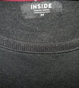 Jersey INSIDE Negro y Rojo Talla M