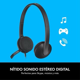 Logitech H340 - Casco USB-A para PC