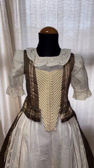 Traje de Huertana Niña Talla Única Bordado a mano