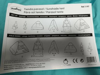 Tienda Parasol Playa Olmitos Bebé 95% ProtecciónUV