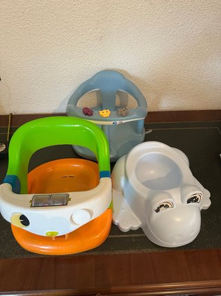 Lote Puericultura: Silla Baño Bebé y Orinal