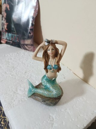 Bonita Sirenita Resina Acuario y peceras adornos