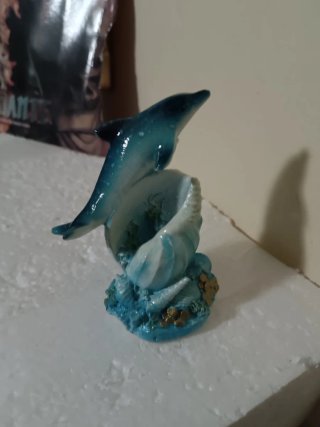 Adorno Delfín Acuario Pecera , echo resina refinad