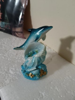 Adorno Delfín Acuario Pecera , echo resina refinad