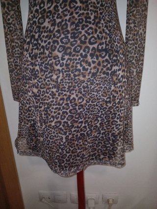 Vestido estampado animal print