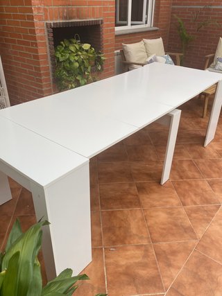 Mesa extensible Maison du Monde blanca