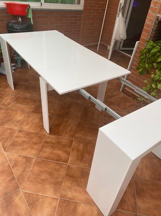 Mesa extensible Maison du Monde blanca