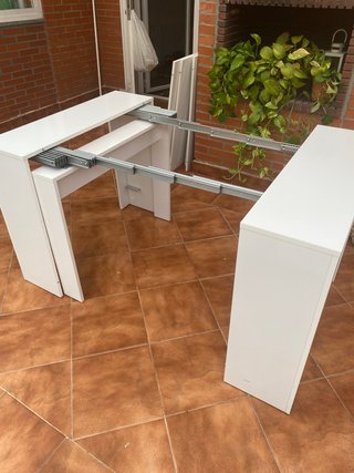 Mesa extensible Maison du Monde blanca