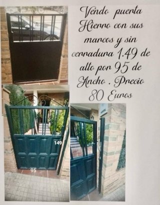 Puerta Hierro 1.49m x 0.95m - 80€