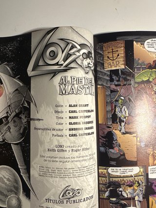 Lobo #10 al pie del mástil