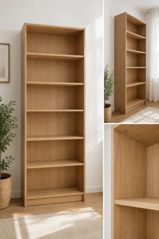 IKEA BILLY – Librería de chapa de roble 80×28×202