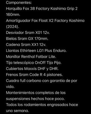Bicicleta Enduro Mondraker Foxy Carbon RR 2024